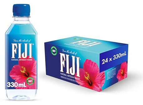 FIJI Natural Artesian Bottled Water 330 mL / 11.15 Fl Ounce (Pack of 24)