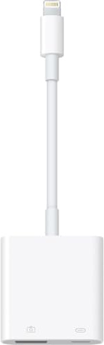 [Apple MFi Certified] Lightning to USB Camera Adapter with Charging Port for iPhone, USB3 Female OTG Adapter Compatible with iPhone/iPad Card, Readers, USB Flash Drives, Keyboards, Mice