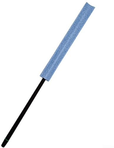 Innovativo pulitore per flauto a doppia funzionalità, con panno morbido e asta in silicone focalizzata sulla misurazione (blu)