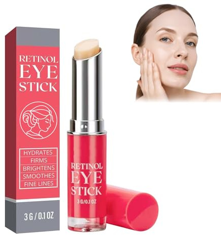 Crema Contorno de Ojos Retinol,Retinol Eye Stick,Crema Antienvejecimiento Retinol Ojos,Ayuda a Hidratar el Contorno de los Ojos,Levanta y Reafirma el área de los Ojos y Reduce las Arrugas