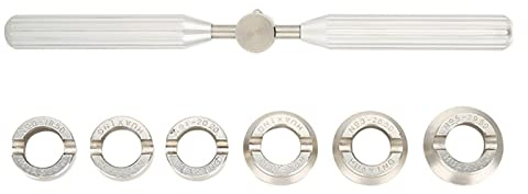 Dioche Skiftnyckel Reparationsverktyg Watch Back Case Opener Tool Set med Skiftnyckel och Sex Räfflade Verktyg för Oyster Compact Storage Solution