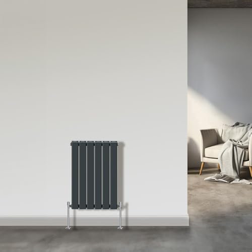 NRG Horizontal Flat Double Column Radiator Anthracite 600x408 Central Heating Rads