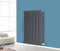 NRG Horizontal Flat Double Column Radiator Anthracite 600x408 Central Heating Rads