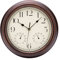 ACCSHINE Wall Clock with Thermometer and Hygrometer Silent Vintage 30 cm Roman Numerals Quartz Large Battery Operated Easy to Read for Room Home Kitchen Bedroom Office School