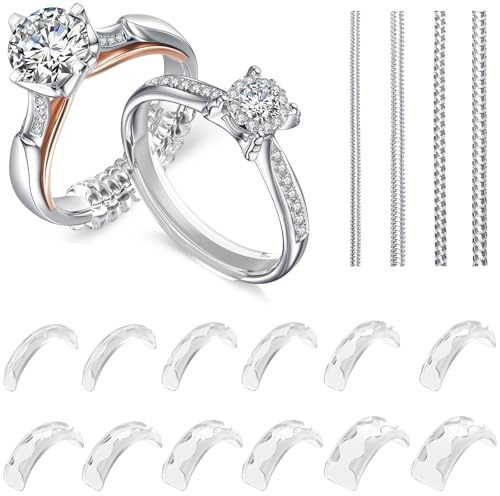 Eiito Ring Sizers for Loose Rings, 16 Pack Ring Guards for Loose Rings