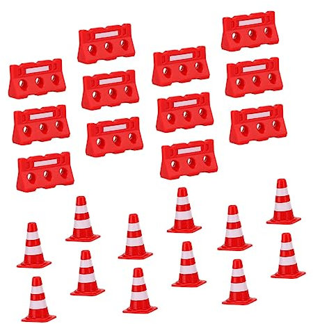 BESTonZON Mini-barrikadenmodell Für Verkehrsszenen Simulationsbarrikade Als Straßensperre Requisiten Für Kindergarten-lehrmittel Und Verkehrszeichenspielzeug