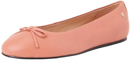 Tommy Hilfiger Damen Ballerinas Flat Bow aus Leder, Rosa (Mineralize), 39