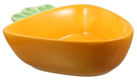 CLISPEED Ciotola in Ceramica Forma Di Carota Piatto Da Portata Per Snack e Frutta Contenitore Per Alimenti Secchi Per Feste Gite e Uso Quotidiano