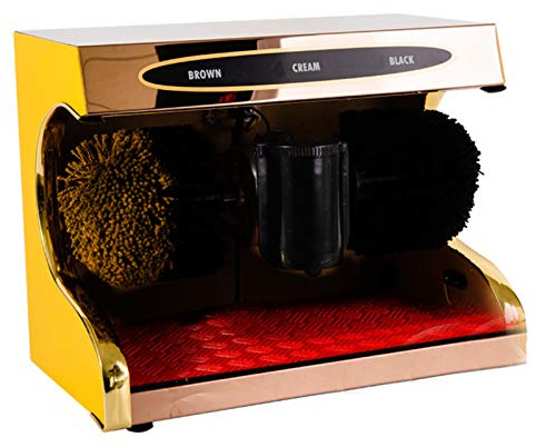 MNBVH Shoe Polisher Automatic Induction Shoe Polish Mechanical Polishing Machine Electric Shoe Brush for Family Hotel Bank Office Shoe Brushes