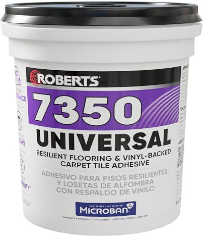 ROBERTS Universal Resilient Flooring & Vinyl-Backed Carpet Tile Adhesive - 1 Gal. (3.78 L)