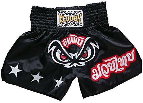 FLUORY Muay Thai Fight Shorts, MMA Shorts Bekleidung Training Käfig Kampf Grappling Martial Arts Kickboxing Shorts Kleidung