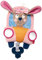 SIGIKID 42515 Aktiv-Spieltuch Hase PlayQ Mädchen Babyspielzeug empfohlen ab 6 Monaten rosa, 19 x 3.5 x 21
