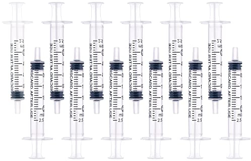 LUTER 12st 2ml Plastsprutor, Ingen Nål Plastspruta med Mått för Vetenskapliga Laboratorier Experiment Dispensering Mätning av Vätskor Vattning Mata Husdjur Olja Eller Limapplikator