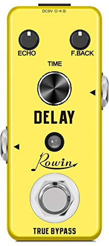 Rowin Analog fördröjningpedal med vintageeffekt för gitarrLEF-314