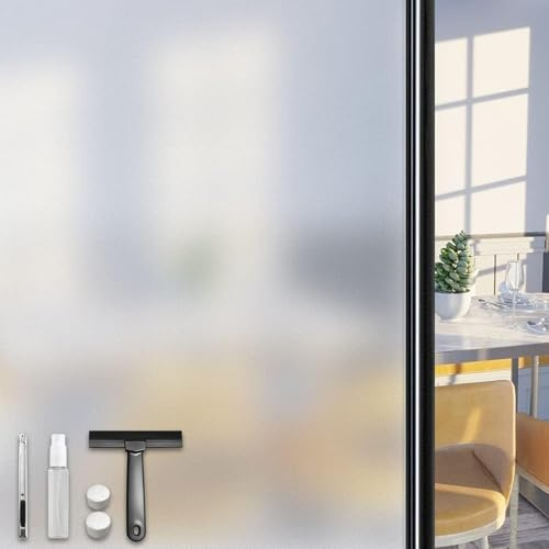DIFIT Vinilos para Cristales, Esmerilado Vinilo Ventana Privacidad, Electrostático, Reutilizable, Anti-UV, Ideal para Hogar, Dormitorio, Cocina y Oficina, 60x400 cm