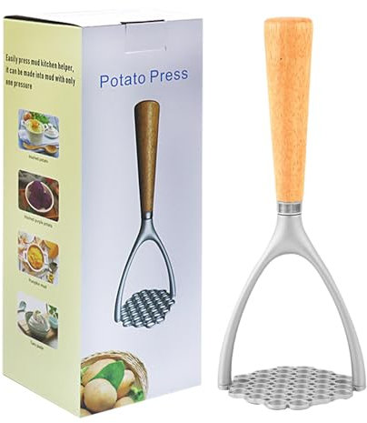 LdawyDE Aplastador de Patatas, Machacador de Patatas Manual Chafador de Patatas Robusto de aleación de Aluminio Triturador de Mano Triturador de Frutas Y Verduras