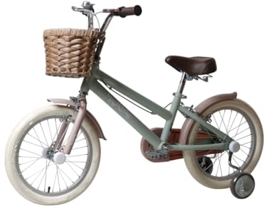 Antonella - Bicicleta para niña de 4 a 6 años con Cesta, tamaño 16