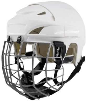 Aymzbd Hockey Helmet Ice Speed Skate Helmet Ice Hockey Helmet Equipment Sports Helmet for Exercise, XL with Cage