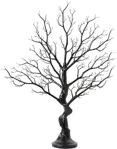 Black Artificial Halloween Tree 33 Inch - Manzanita Style Faux Twig Branches for Christmas Wedding Table Centerpieces, Easter Birthday Party Indoor Decor