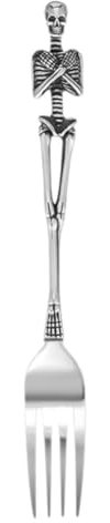 U6m8 Fourchette en acier Halloween Cuillère Squelette Crâne Sirènes Manche Dîner Vintage Couverts de Table Cadeaux Vaisselle Noël U6m8