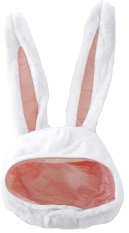Sarini Capucha con Orejas de Conejo, Gorro de Conejo, Gorro de Conejo de Pascua, Gorro con Orejas de Conejo, Apto para Disfraces de Mascarada, Juegos de rol, etc.
