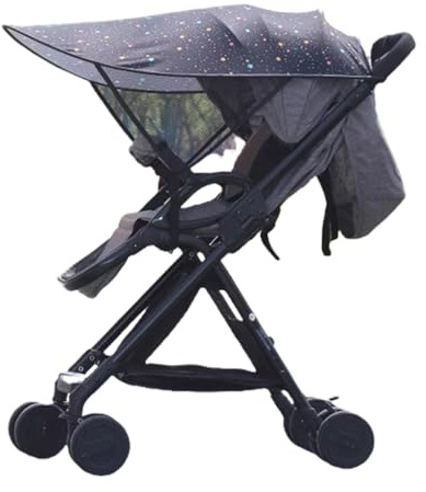Tenda parasole antivento per passeggini, offre protezione solare per pelli delicate e facile