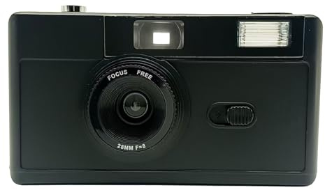 Cámara de película desechable de 35 mm, cámara vintage 135 tonto con luz intermitente para exteriores, boda, cumpleaños, bobinado manual