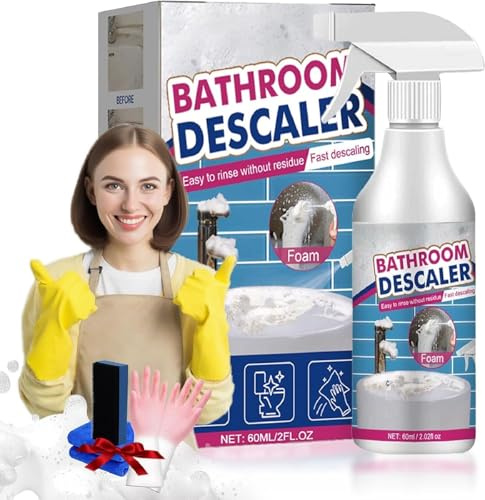 2025 Nuevo Limpiador En Espuma Descalcificador Para El Baño, Descalcificador Para El Baño, Espuma Limpiadora Multiusos En Spray, Limpieza Eficaz (1pcs)