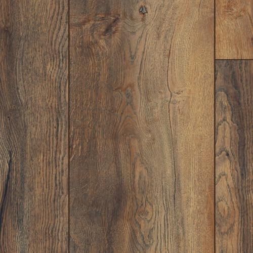 Click Laminate Flooring 8mm D570 Harbour Brown Wood Effect - Plank (8mm) For Domestic & Commercial Use, Suitable for underfloor heating | Covers 2.11sqm | Single Tile/Plank Size - 1380mm X 191mm