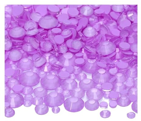 PVUVTNAHW SS6-SS30 Strass in vetro color neon Glitter rotondi Colla non hotfix su pietre preziose for accessori for nail art fai da te(SS20-14400Pcs)