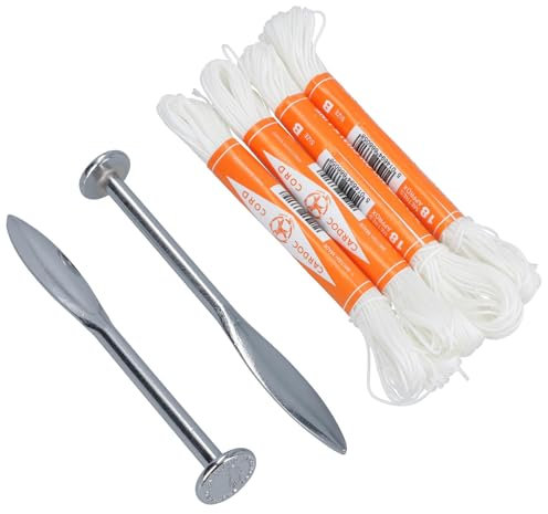 Two Footprint Line Pins and Four Braided Nylon Chalk Line Size B 18m TE269_TE453