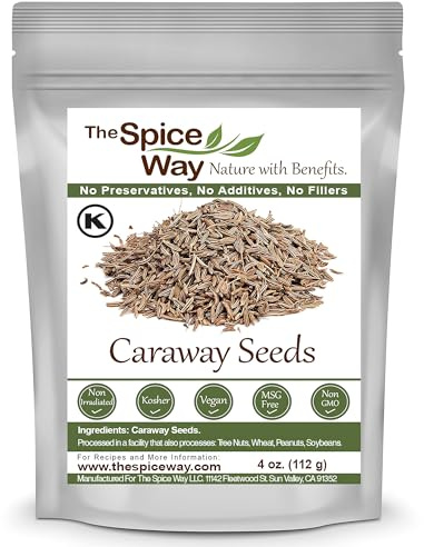 The Spice Way Caraway Seed - Whole (4 oz) key ingredient in harissa, great for rye bread, pickles, sauces and spice blends.