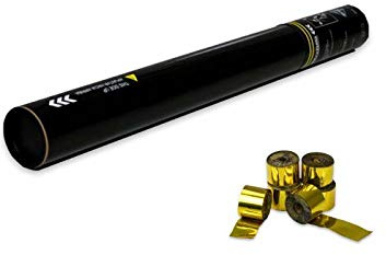 EUTOPICA Cañón Serpentina Brillo Manual 50 cm (Dorado) | 24/48H laborables | #DeLosBuenos