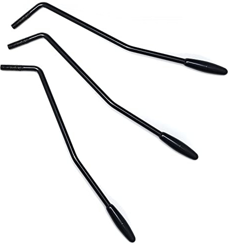3 Pieces 5mm Thread Tremolo Arm Whammy Bar for Fender Stratocaster Electric Guitar Tremolo System, Black