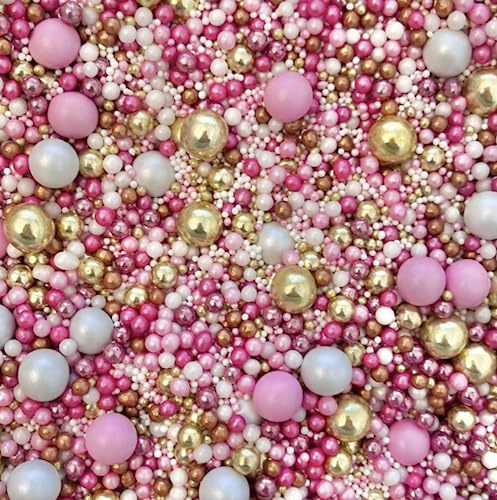 Pink gold white sprinkles edible pearls for baking cupcake cake toppers biscuits decoration easter bright hen party bridal baking PARTY GIRL