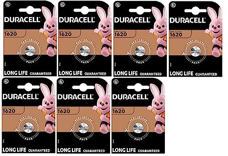 7X Duracell 1620 (7 Blister Da 1 Batteria) 7 Pile (CR1620)
