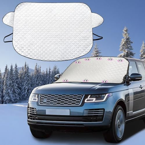 Sonnenschutz Auto Frontscheibe, Frontscheibenabdeckung, 2025 NEU Sonnenschutz für Frontscheiben Ultra-Dick Auto Sonnenblende Faltbare Sonnenabdeckung für die Meisten Autos Blockiert UV Hitzeschutz