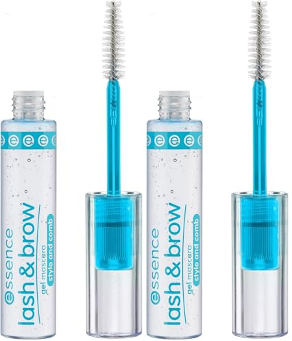 essence lash & brow gel mascara, Wimpernserum, Transparent, definierend, vegan, ohne Mikroplastikpartikel, Nanopartikel frei, ohne Parfüm, 2er Pack (9ml)