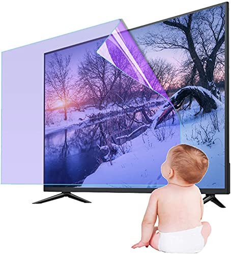 ATNCKS 32-75 inch TV Screen Protector Anti Scratch Blue Light Filter ?Anti Glare Filter Relieve Eye Strain for LCD/LED/OLED QLED 4K HDTV 70in (43in)