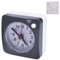 WEISENLINZ Travel Alarm Clock Silent Alarm Clocks Bedside Non Ticking LED Little Light Clock Alarm for Travel and Home Use (Gray)