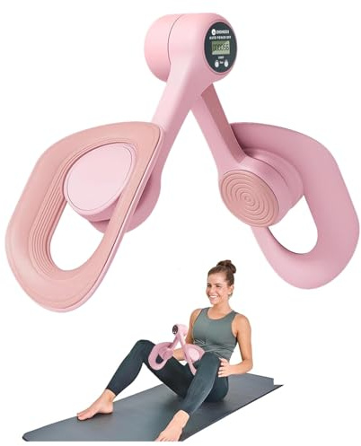 Thigh Trainer,Pelvic Floor Trainer for Women with Counter,Inner Thigh Muscle Master Exercise Devices,Leg Strengthener Workout Exerciser Equipment,Pelvic Floor Exerciser Strengthener for Home(Pink)