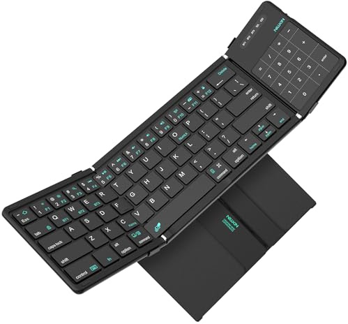 Nillkin Foldable Bluetooth Keyboard with Touchpad & Number Pad, Black