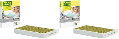 MANN-FILTER FP 25 015 Filtro aria cabina - FreciousPlus Filtro Antipolline Biofunzionale - per Autovetture + veicoli commeriali (Confezione da 2)