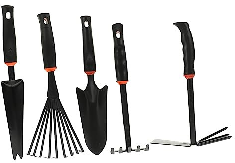 TOYANDONA 5pièces Pelle De Jardinage à Manche Outil De Creusement Plantation pour Fleurs Kit Outils De Jardinage