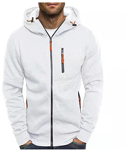 uxxnjfg Chaqueta De Hombre Invierno Deportiva Sudadera Cremallera Polar Entretiempo Sudaderas Jersey con Capucha Básica Casual Ropa De Trabajo Hoodie Sweatshirt