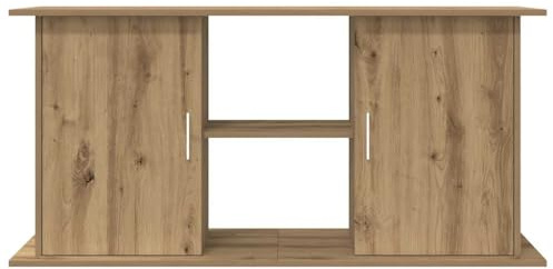 Aquarium Stand with Compartments and Shelves, Aquarium Base Cabinet, Terrarium Cabinet, Concrete Gray, Wood Material(121x41x58 Cm) (121 x 41 x 58 cm)