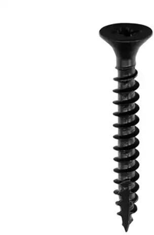 Black Wood Screws Pozi Countersunk 3.5x30mm, Indoor Outdoor Quality, 180 Pack