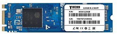 YUCUN NGFF M.2 2280 128GB SSD With R/W Up To 540/520MB/s (ATTO TESTED) SATA III Internal Solid State Drive for Ultrabooks and Tablets