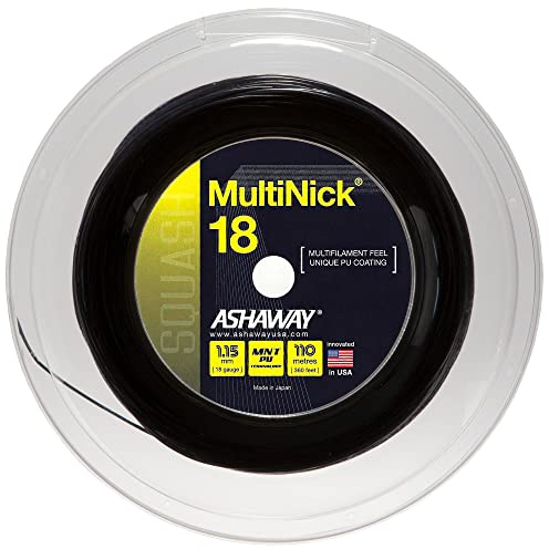ASHAWAY MultiNick 18 Squash-Saite, 110 m Spule