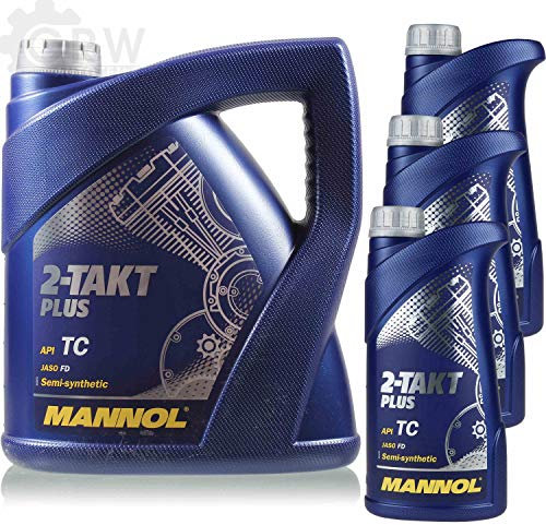 7 Liter MANNOL 2-Takt Plus API TC Öl Motorradöl Scooter MN7204-1 Teilsynthetisch